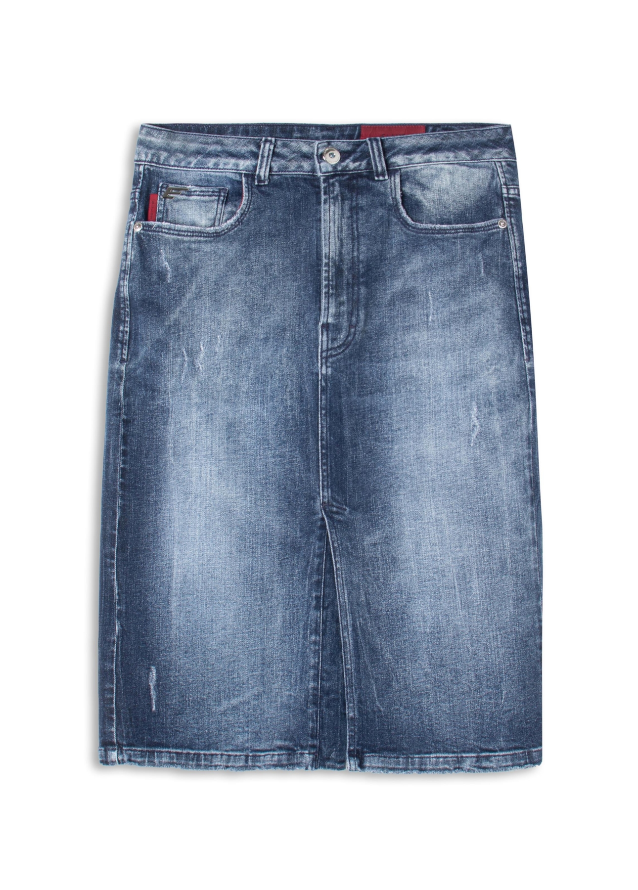 Saia Dark Forest Elastic Midi 5 Pockets Lav.Escuro