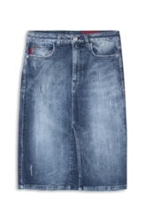 Saia Dark Forest Elastic Midi 5 Pockets Lav.Escuro