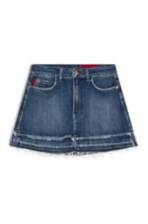 Saia Dark Sea Emma Lav.Escuro C/ Rebolo