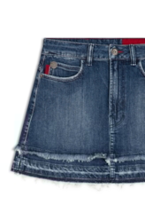 Saia Dark Sea Emma Lav.Escuro C/ Rebolo