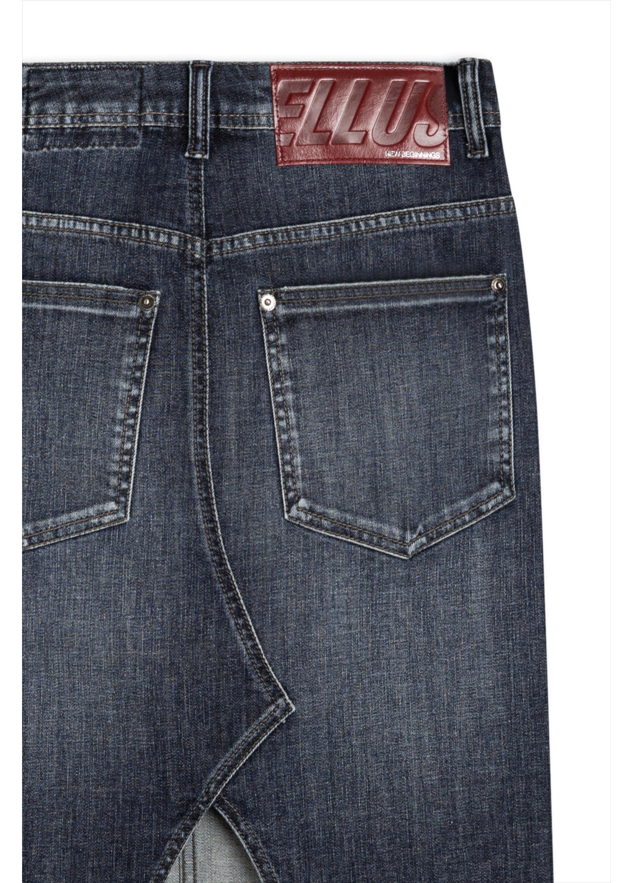 Saia Deep Blue Elastic Midi 1633-Lav.Escuro C/ Used