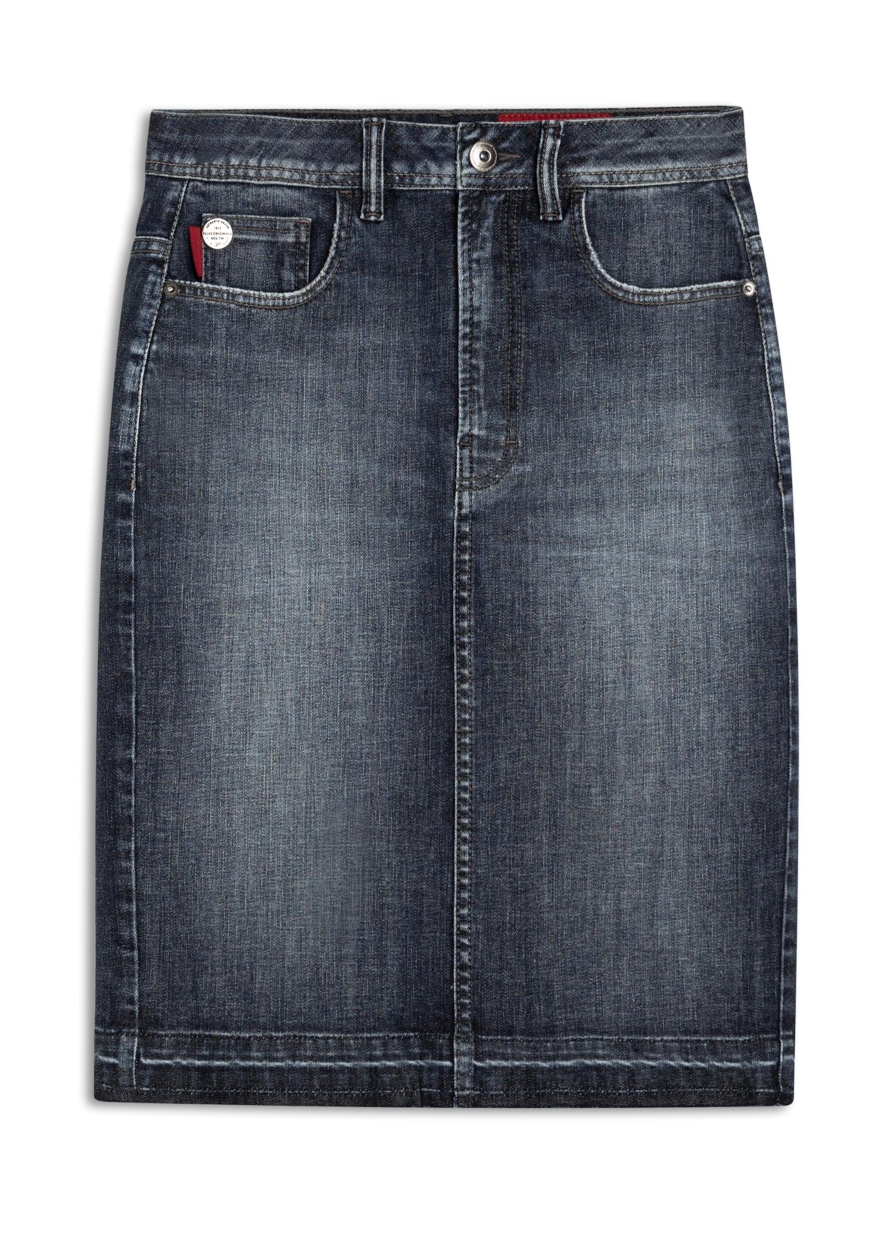 Saia Deep Blue Elastic Midi 1633-Lav.Escuro C/ Used