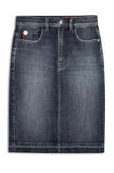 Saia Deep Blue Elastic Midi 1633-Lav.Escuro C/ Used