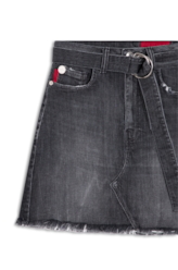 Saia Denim Black Stretvh Emma 1593 Lav.Esc. C/ Tie Dye