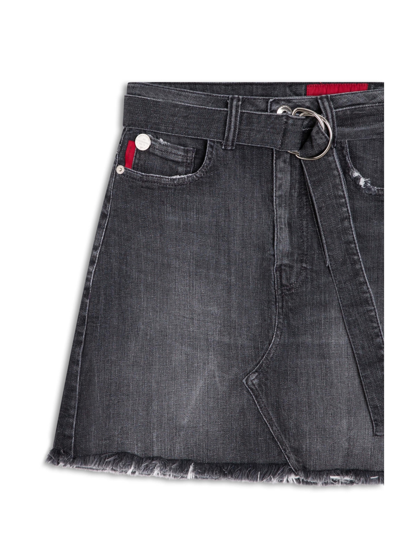 Saia Denim Black Stretvh Emma 1593 Lav.Esc. C/ Tie Dye