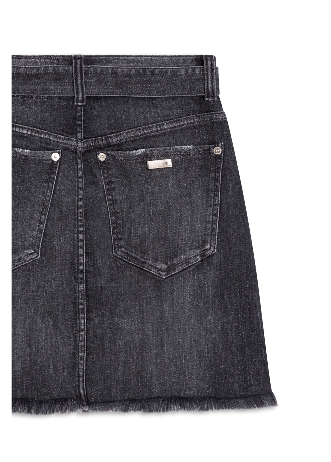 Saia Denim Black Stretvh Emma 1593 Lav.Esc. C/ Tie Dye