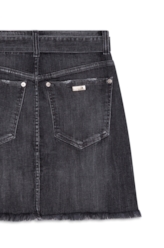 Saia Denim Black Stretvh Emma 1593 Lav.Esc. C/ Tie Dye
