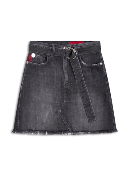 Saia Denim Black Stretvh Emma 1593 Lav.Esc. C/ Tie Dye