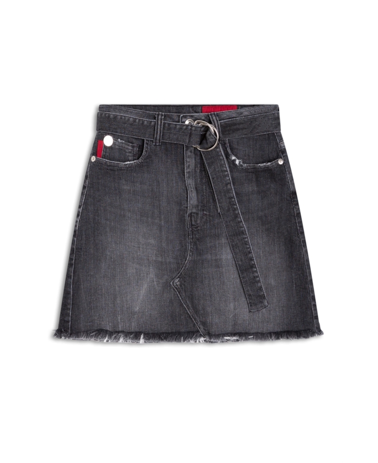 Saia Denim Black Stretvh Emma 1593 Lav.Esc. C/ Tie Dye