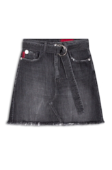 Saia Denim Black Stretvh Emma 1593 Lav.Esc. C/ Tie Dye