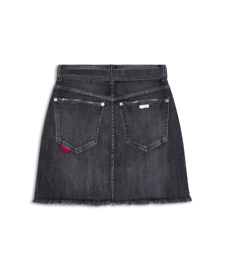 Saia Denim Black Stretvh Emma 1593 Lav.Esc. C/ Tie Dye
