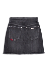 Saia Denim Black Stretvh Emma 1593 Lav.Esc. C/ Tie Dye