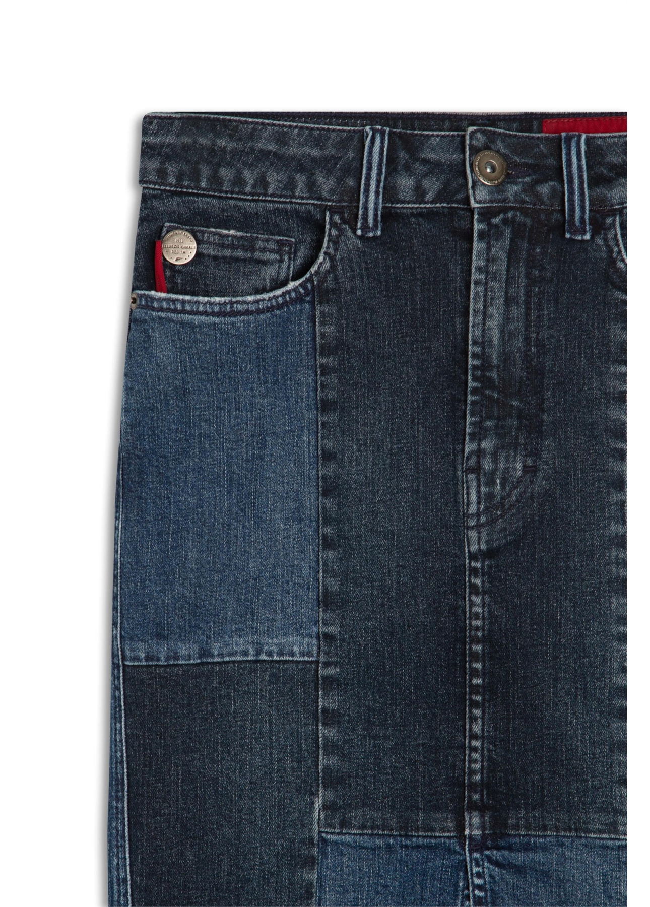 Saia Denim Dark Sea Elastci Khole 1753-Lav.Escuro Bicolor