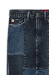 Saia Denim Dark Sea Elastci Khole 1753-Lav.Escuro Bicolor
