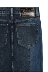 Saia Denim Dark Sea Elastci Khole 1753-Lav.Escuro Bicolor