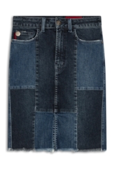 Saia Denim Dark Sea Elastci Khole 1753-Lav.Escuro Bicolor
