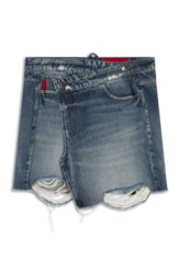 Saia Denim Vintage Wrap 1746-Lav.Medio C/ Puidos