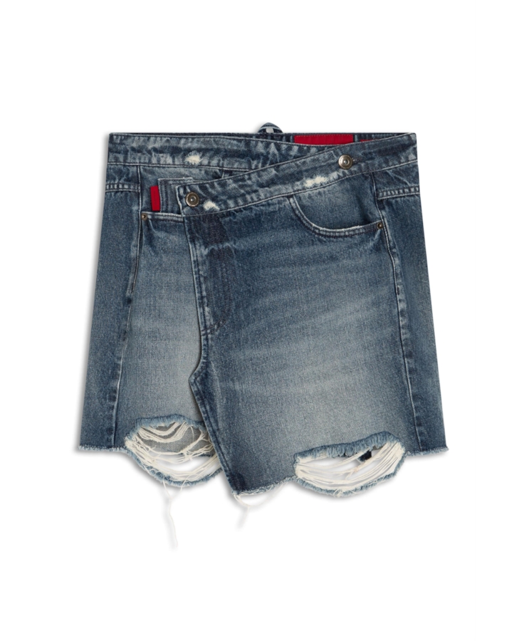 Saia Denim Vintage Wrap 1746-Lav.Medio C/ Puidos
