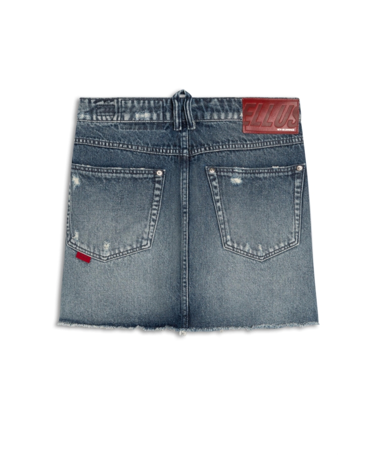 Saia Denim Vintage Wrap 1746-Lav.Medio C/ Puidos