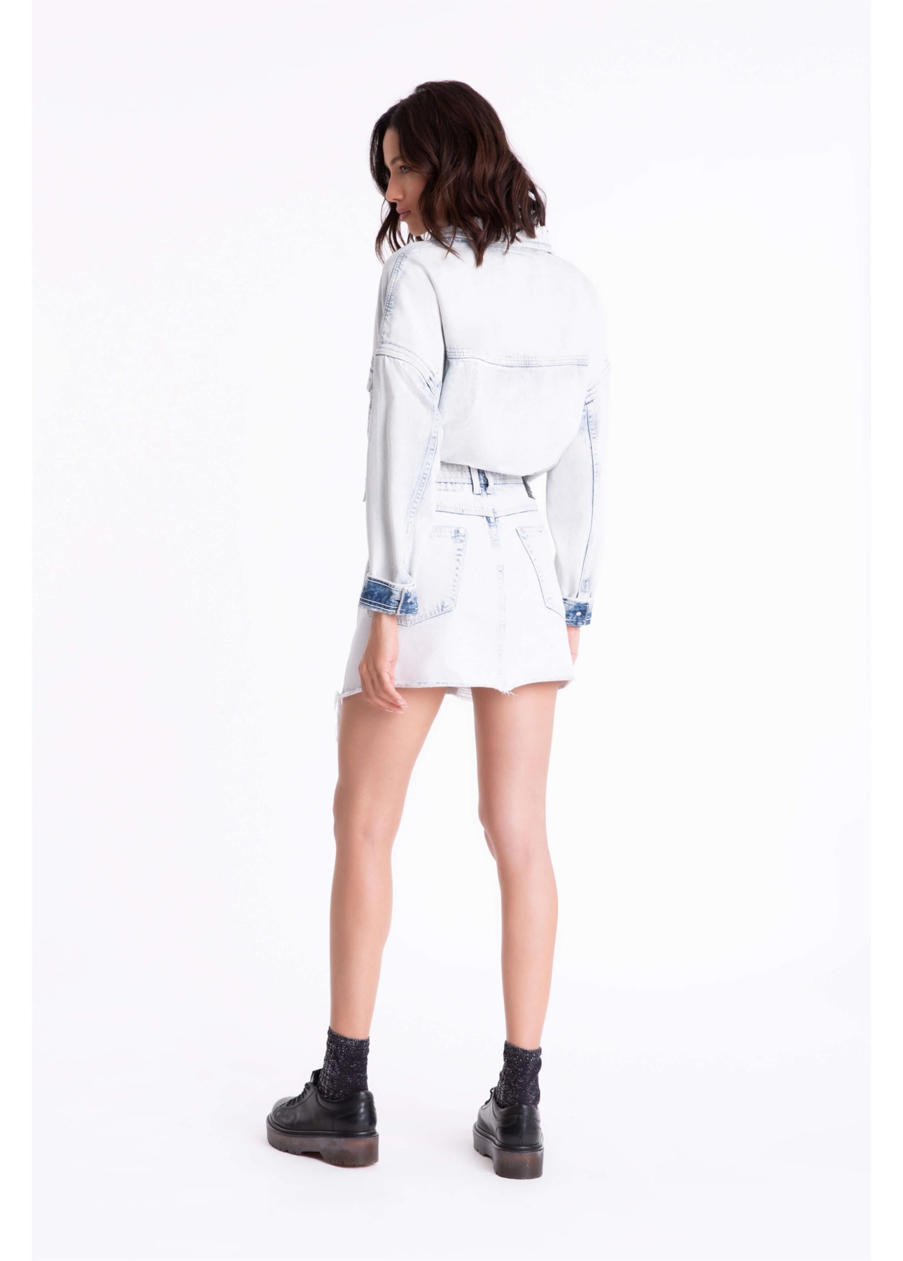 Saia Denim Wrap 1812-Lav.Claro C/ Puidos