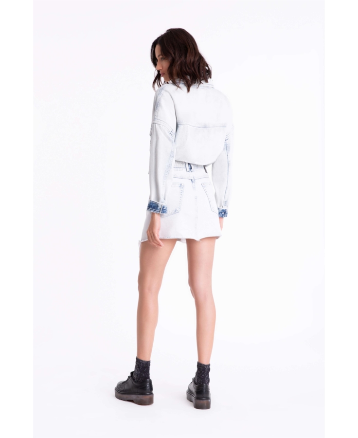 Saia Denim Wrap 1812-Lav.Claro C/ Puidos