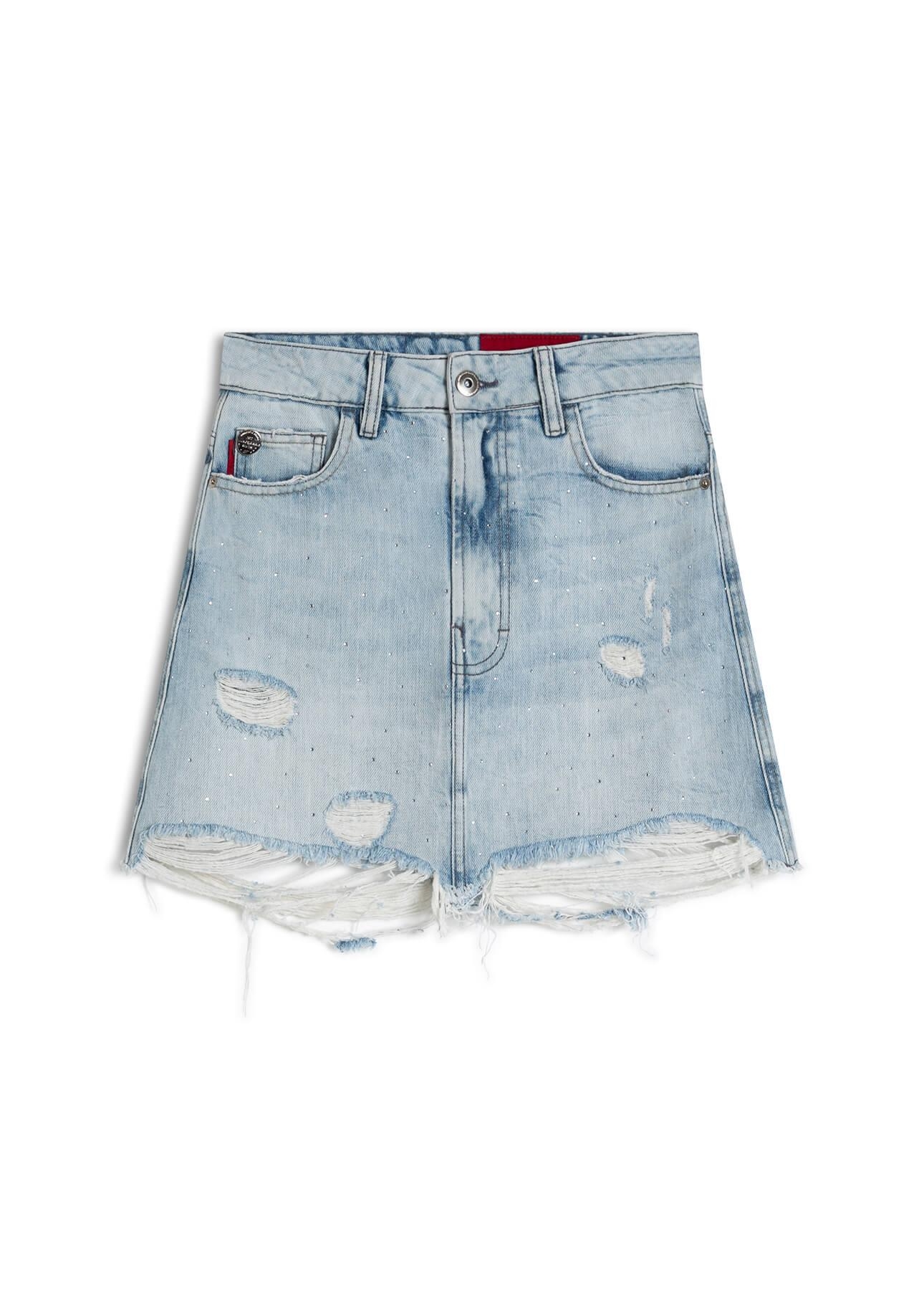 Saia Desert Denim 1800-Lav.Claro C/ Rede+pu