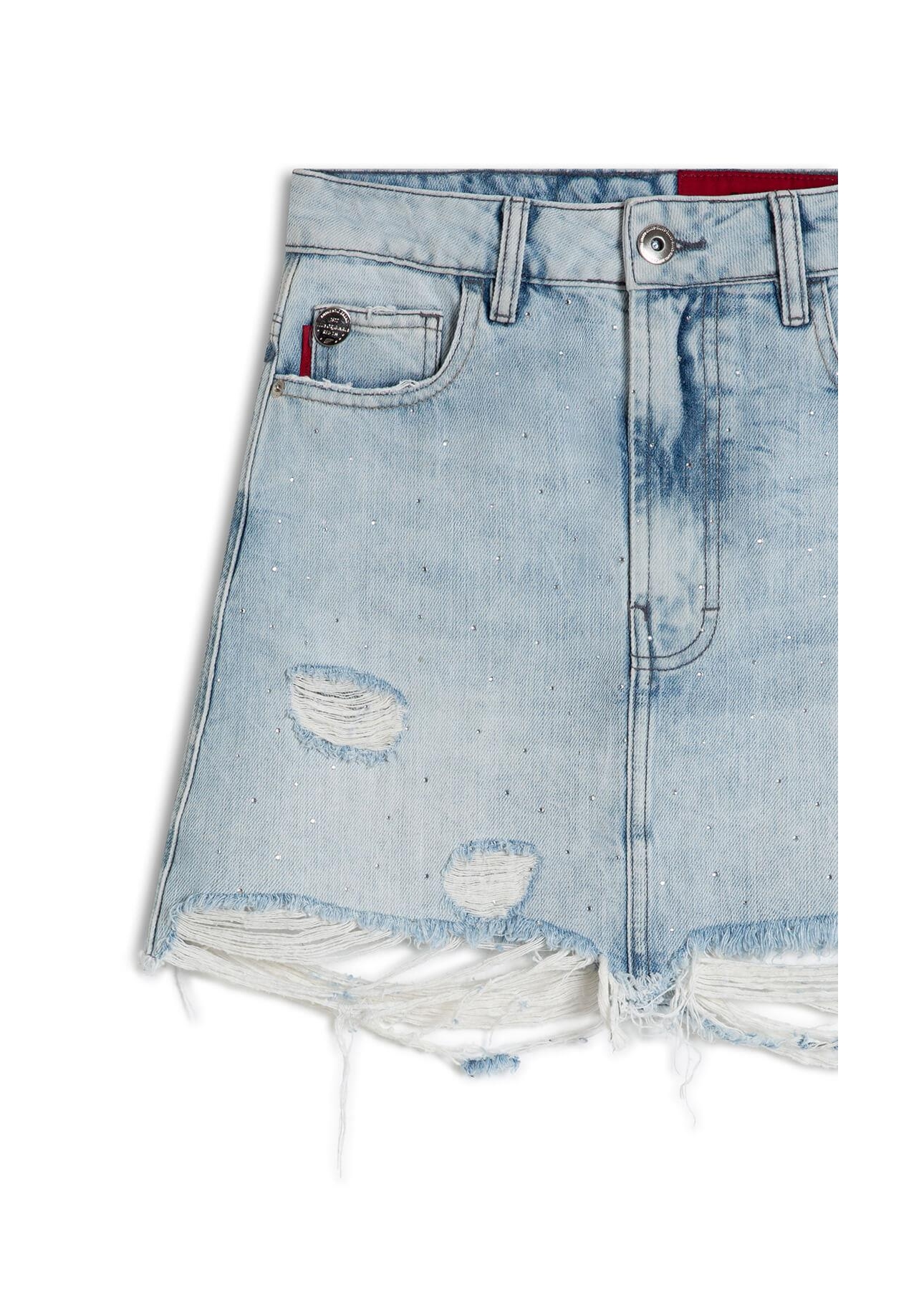 Saia Desert Denim 1800-Lav.Claro C/ Rede+pu