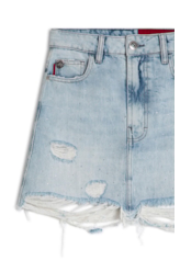 Saia Desert Denim 1800-Lav.Claro C/ Rede+pu