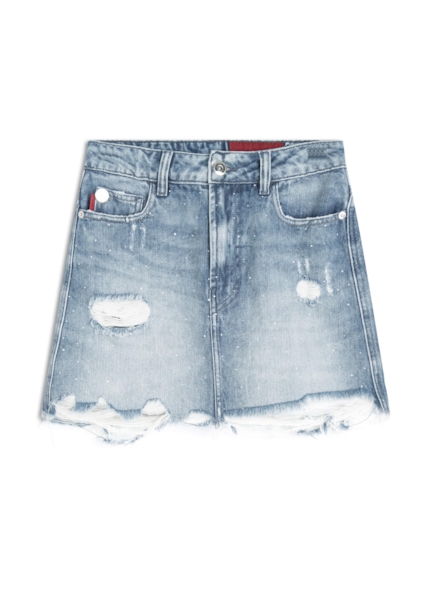 Saia Desert Denim 1800-Lav.Claro C/ Rede+pu