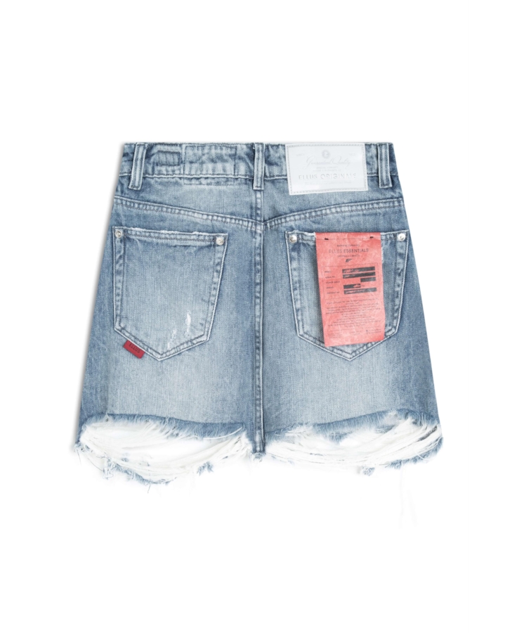 Saia Desert Denim 1800-Lav.Claro C/ Rede+pu