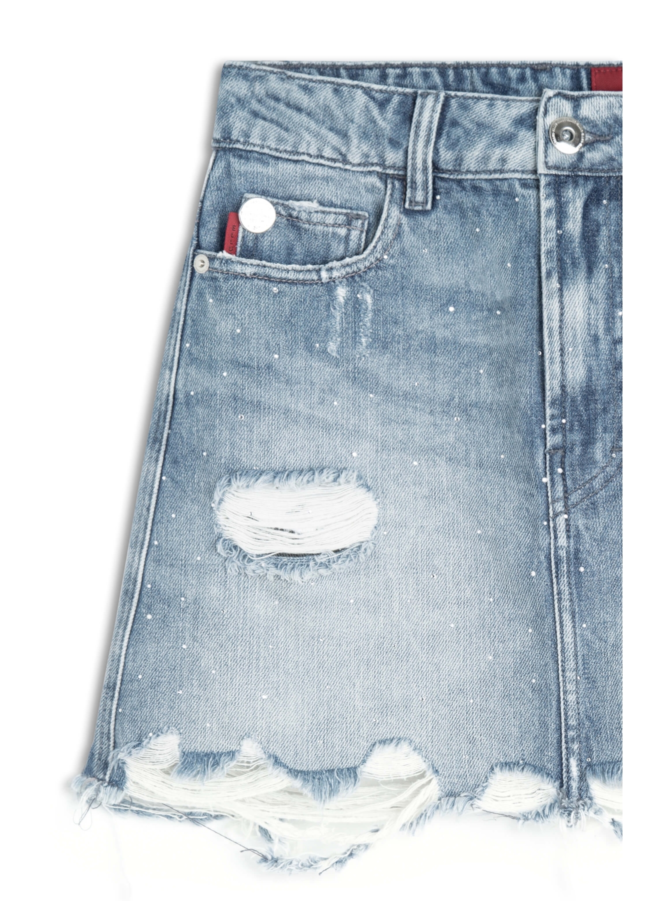 Saia Desert Denim 1800-Lav.Claro C/ Rede+pu