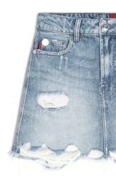 Saia Desert Denim 1800-Lav.Claro C/ Rede+pu