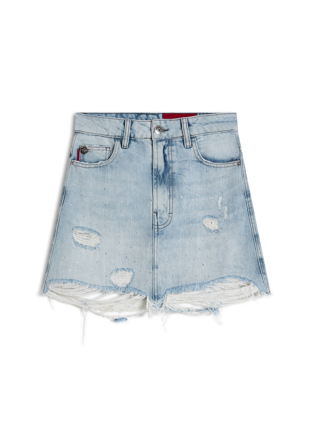 Saia Desert Denim 1800-Lav.Claro C/ Rede+pu