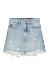 Saia Desert Denim 1800-Lav.Claro C/ Rede+pu