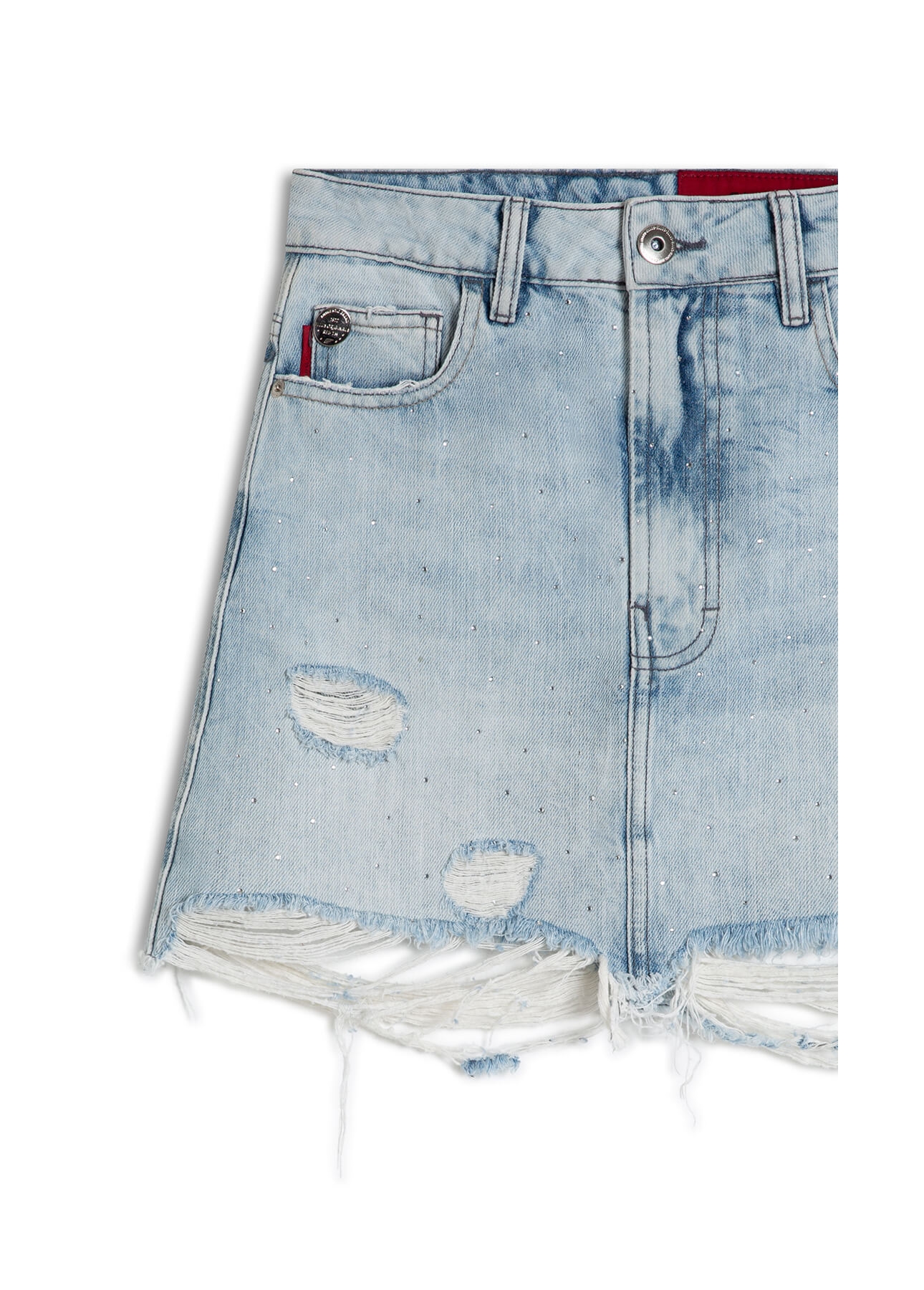 Saia Desert Denim 1800-Lav.Claro C/ Rede+pu