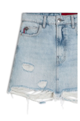 Saia Desert Denim 1800-Lav.Claro C/ Rede+pu