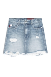 Saia Desert Denim 1800-Lav.Claro C/ Rede+pu