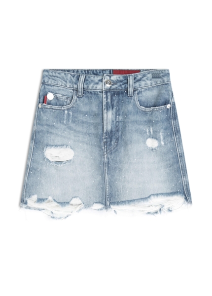 Saia Desert Denim 1800-Lav.Claro C/ Rede+pu