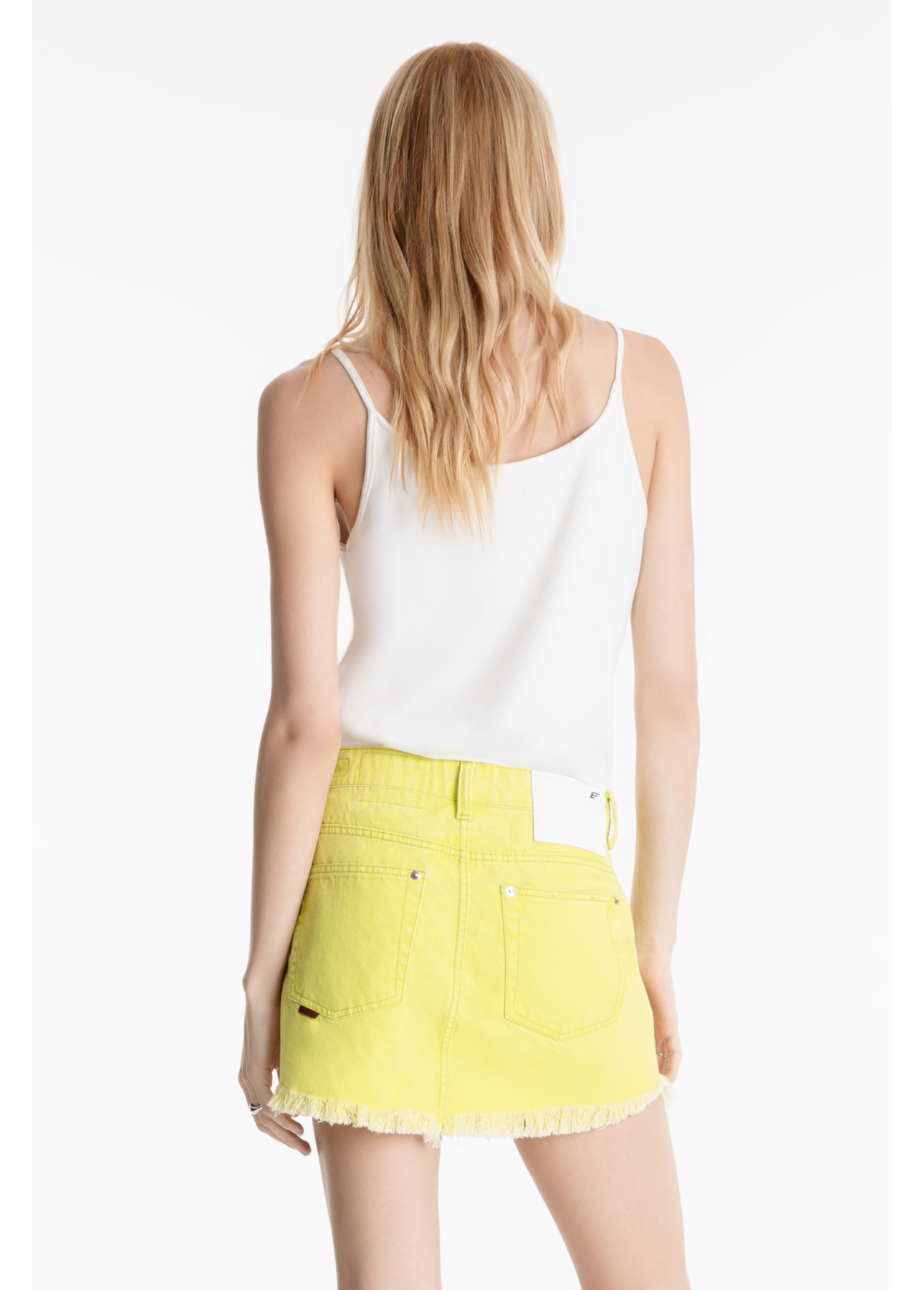 Saia Destroyed Color Verde Fluor