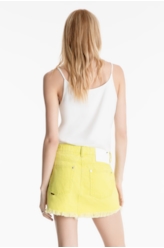 Saia Destroyed Color Verde Fluor