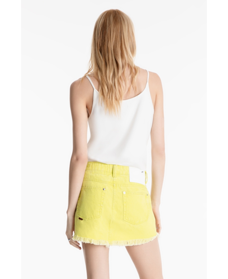 Saia Destroyed Color Verde Fluor