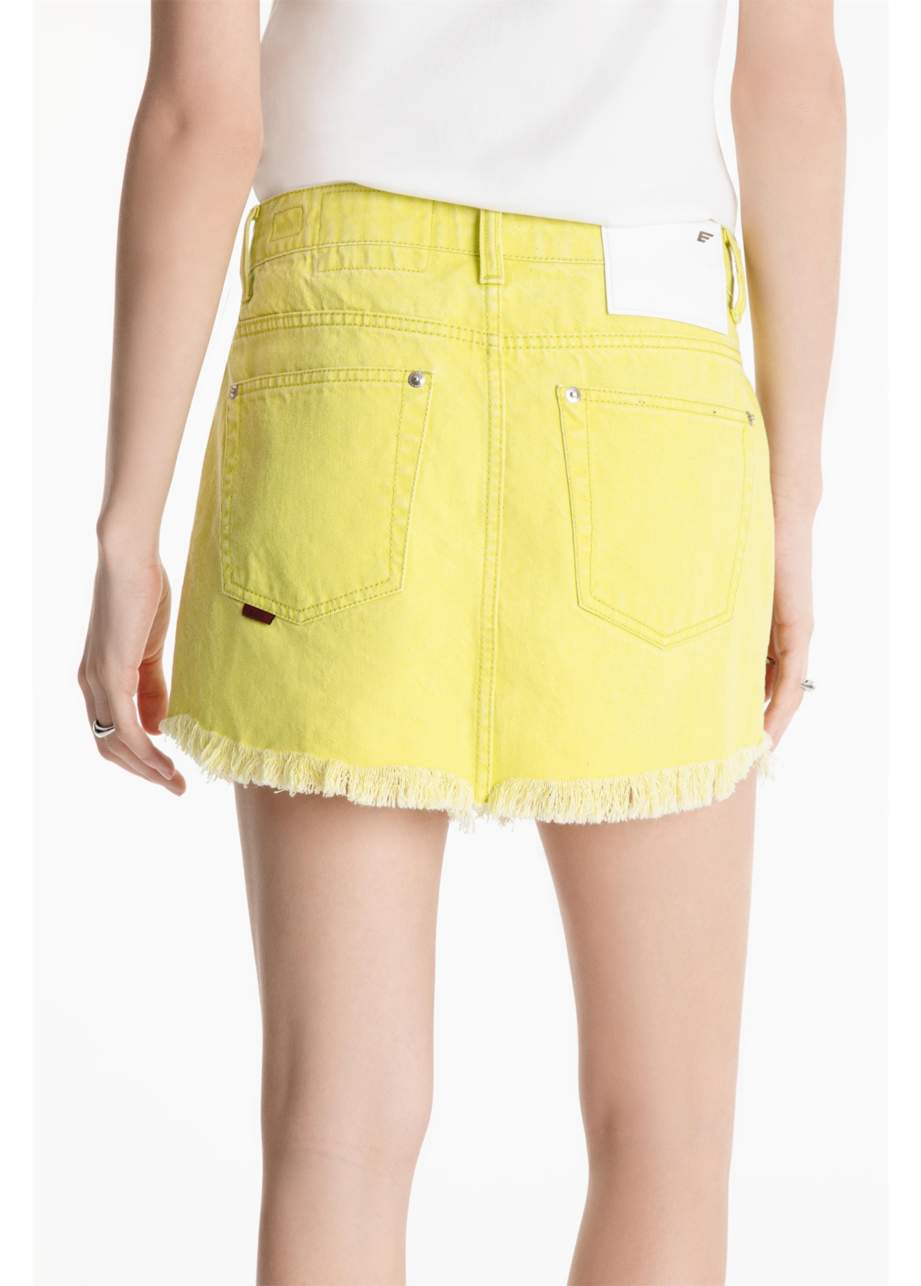 Saia Destroyed Color Verde Fluor