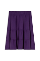 Saia Ellus Três Marias Viscolycra Saia Roxo