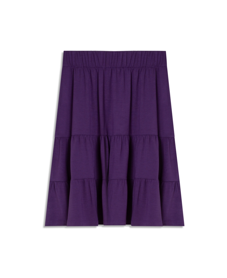 Saia Ellus Três Marias Viscolycra Saia Roxo