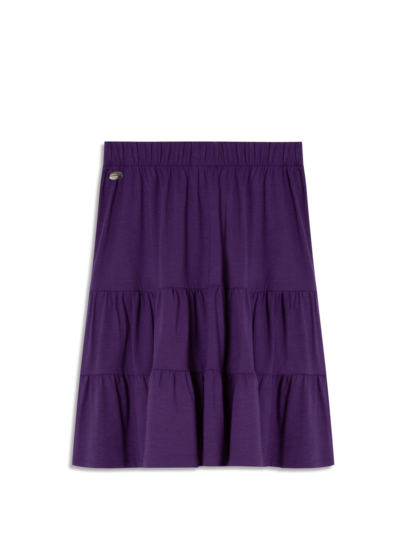Saia Ellus Três Marias Viscolycra Saia Roxo