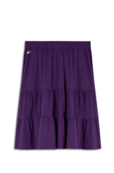 Saia Ellus Três Marias Viscolycra Saia Roxo