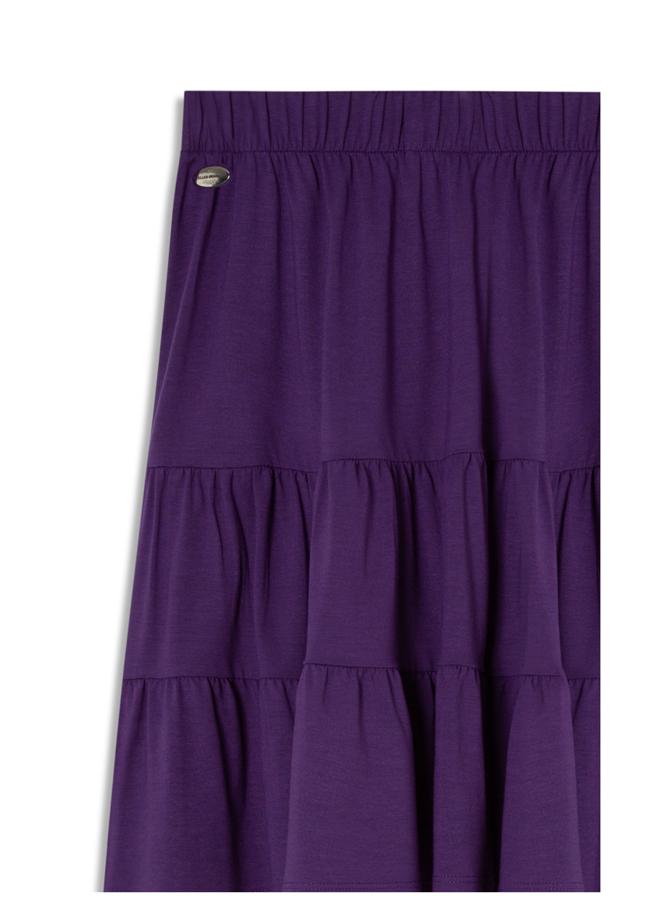 Saia Ellus Três Marias Viscolycra Saia Roxo