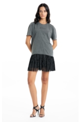 Saia Ellus Tule Lux Knee Preto