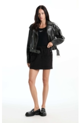Saia Eyelets Skirt Preto