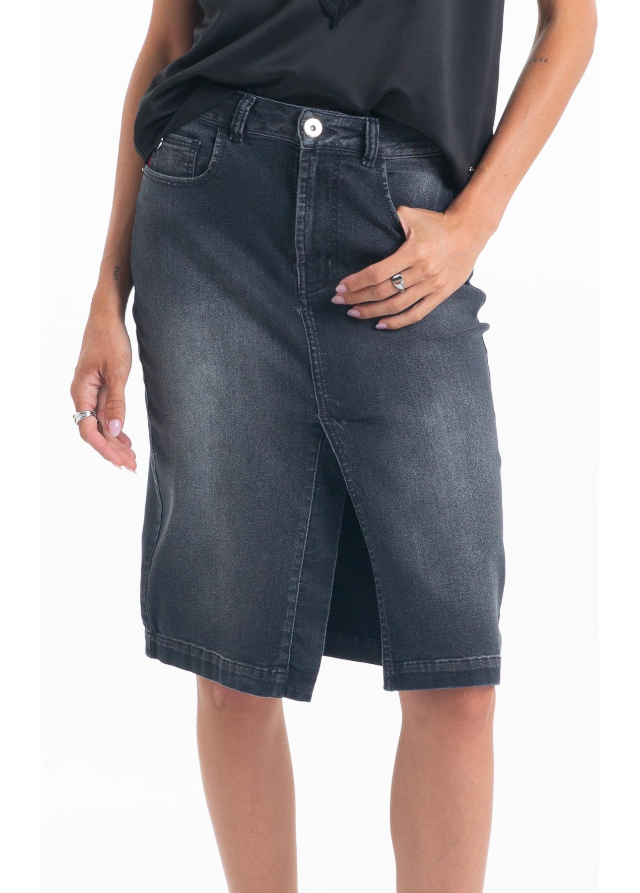 Saia First Black (Midi) 5 Pockets 1991-Lav.Escuro C/ Used